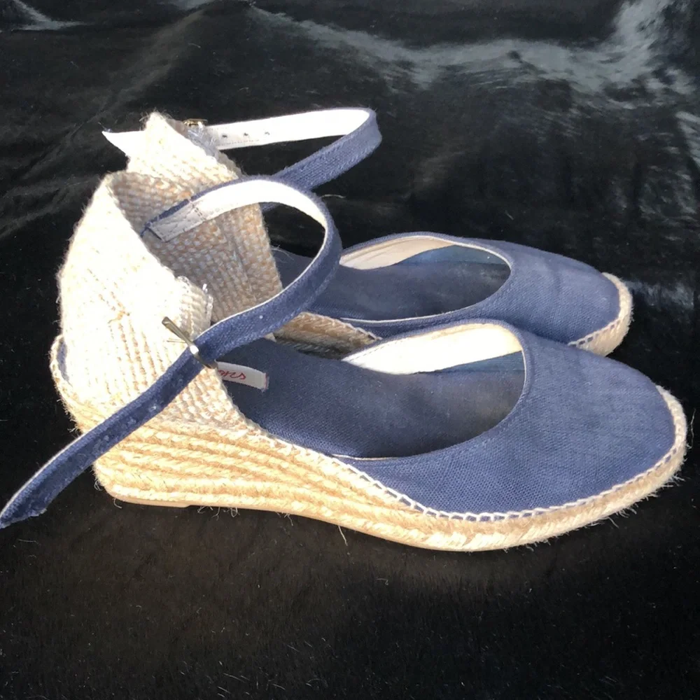Toni Pons Blue Weave Espadrilles - Picture 4 of 11
